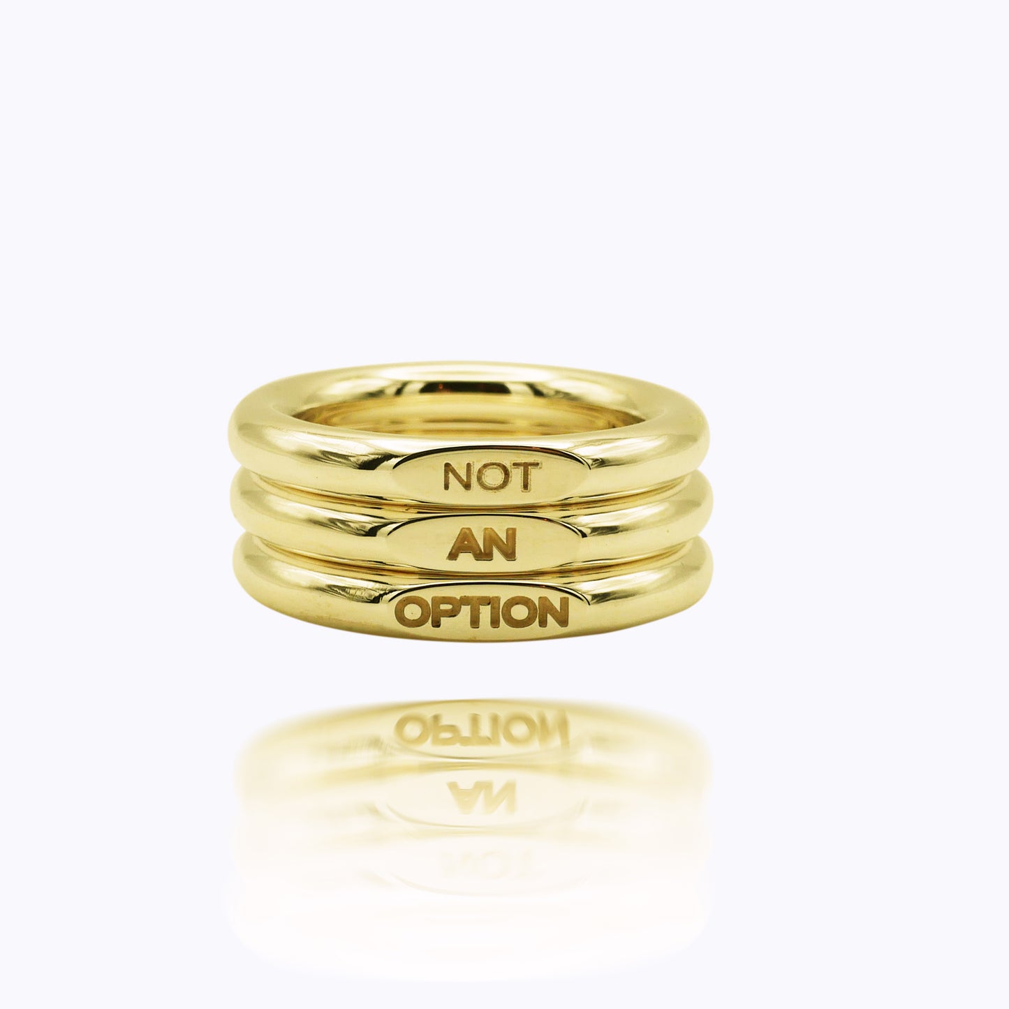 Dreiteiliges Stacking-Set – „Not an Option“