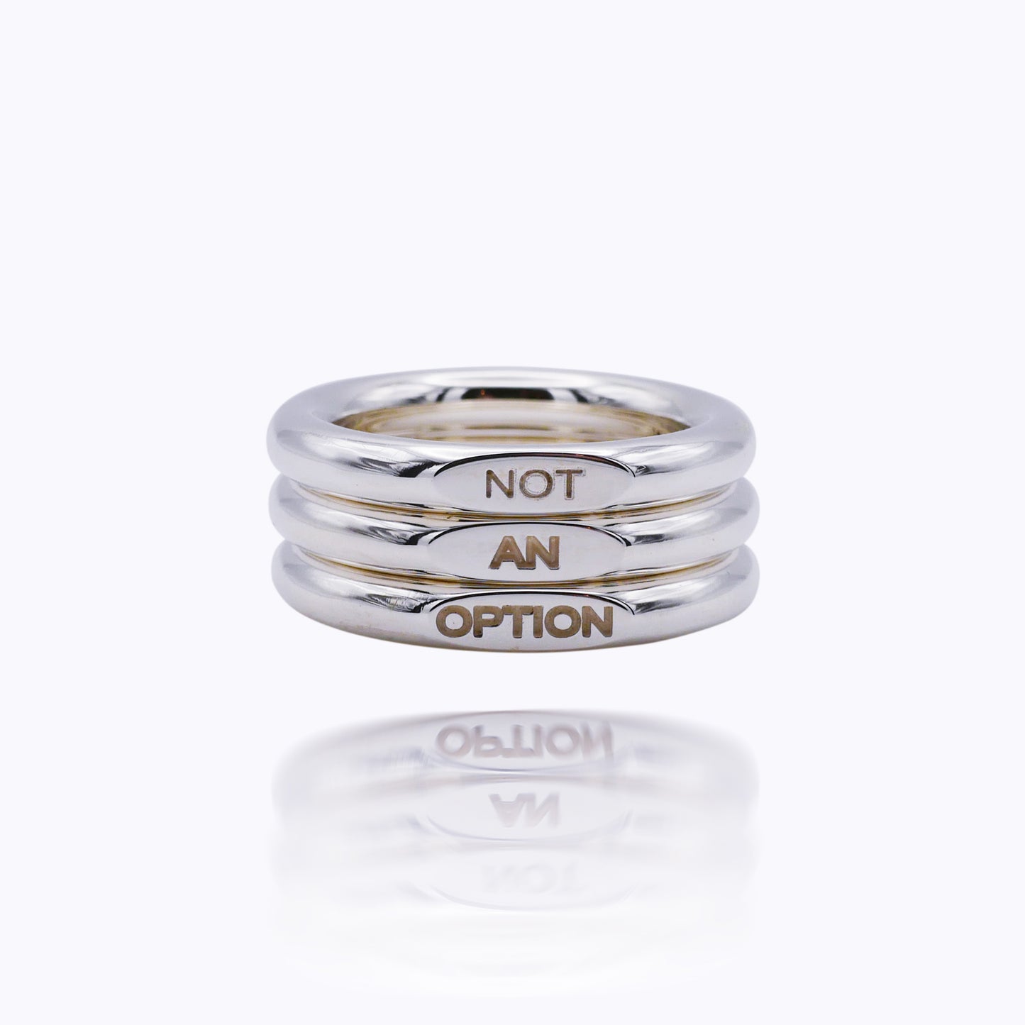 Dreiteiliges Stacking-Set – „Not an Option“