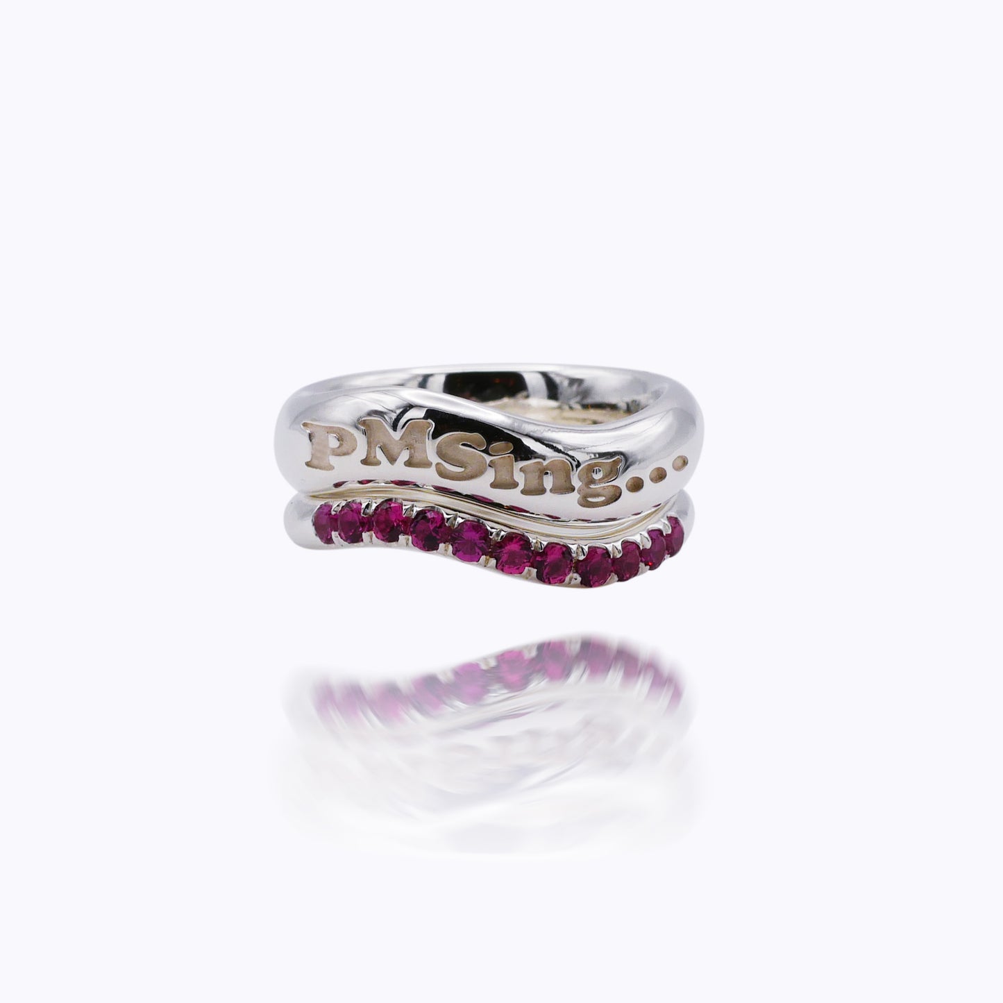 Zweiteiliger Stacking Ring – „PMSing“ Duo