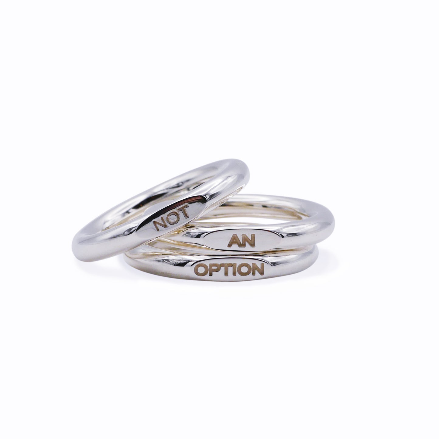 Dreiteiliges Stacking-Set – „Not an Option“