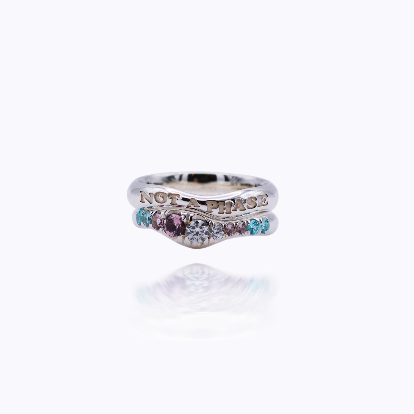 Zweiteiliges Stacking Ring Set – „Not a Phase“